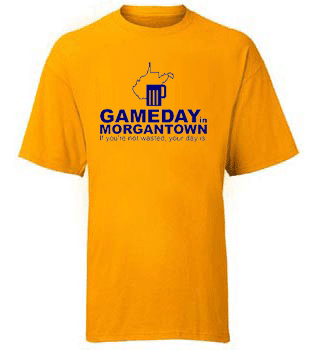 Gameday in Morgantown. If your not wasted your day is