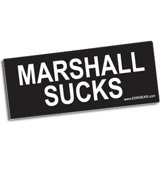 Marshall Sucks Bumper Sticker