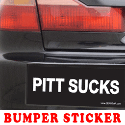 Pitt Sucks Bumper Sticker